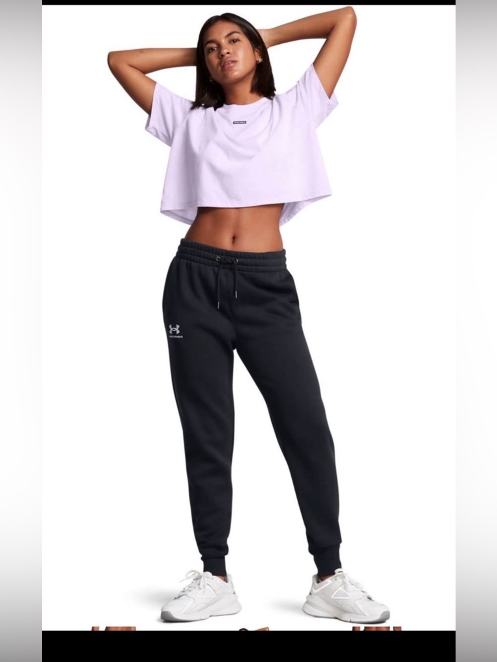 NWT Under Armour Women's black icon Jogger Pants - Size Small